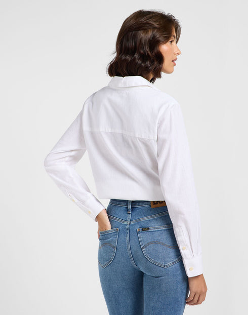 Lee Women's Pocketless Shirt In Bright White